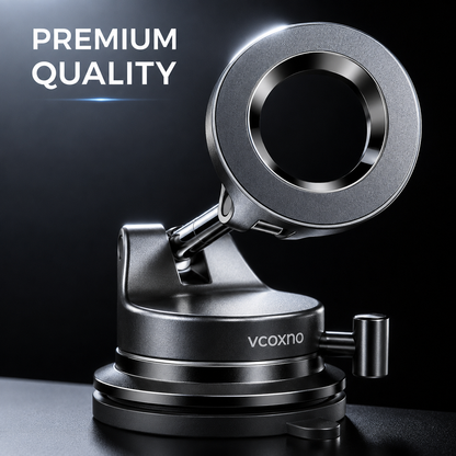 Suction Cup Phone Mount, Vacuum Magnetic Phone Holder, 360° Adjustable for MagSafe Car Holder