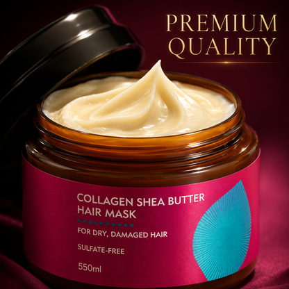 Instant Liquid Silk Collagen & Shea Butter Hair Mask – Deep Repair for Dry & Frizzy Hair