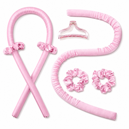 Heatless Curls in Mulberry Silk