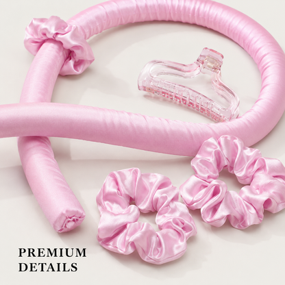 Heatless Curls in Mulberry Silk