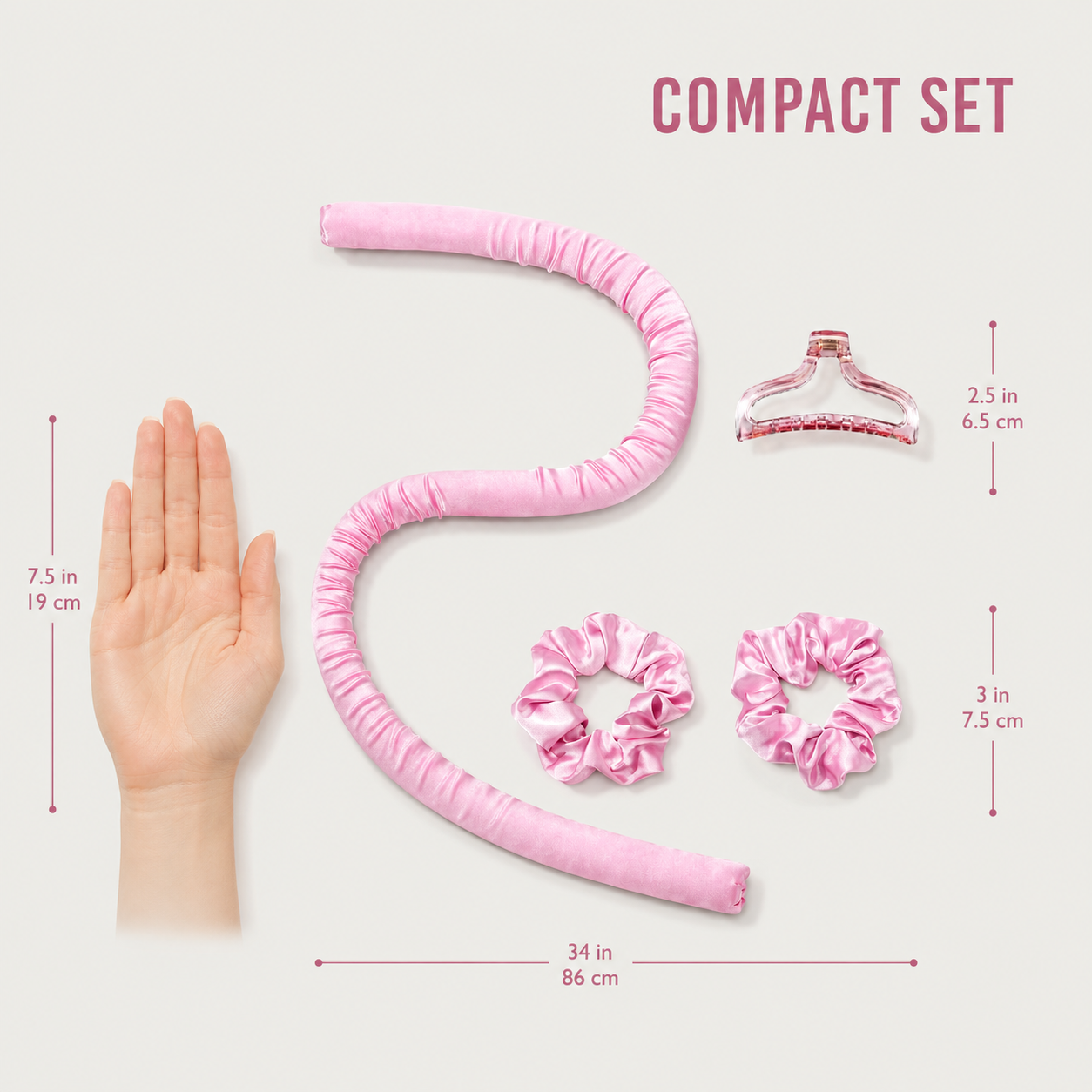 Heatless Curls in Mulberry Silk