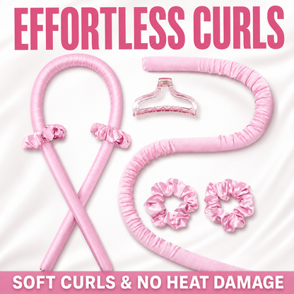 Heatless Curls in Mulberry Silk