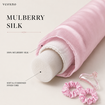Heatless Curls in Mulberry Silk