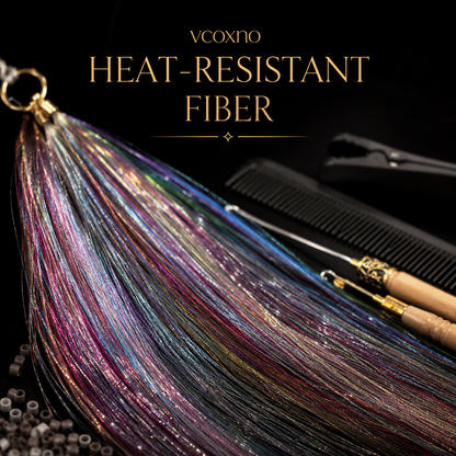 hair tinsel kit 48 inch 18 colors 4320 strands tinsel hair