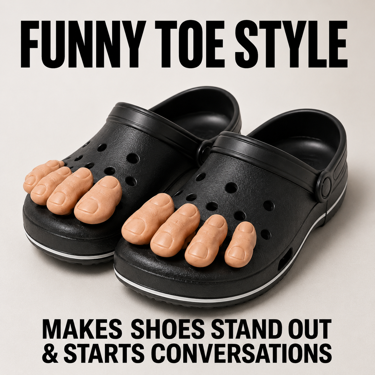 Vcoxno™  Funny Big Toe Shoe Charms – The Hilarious Croc Accessory You Didn't Know You Needed