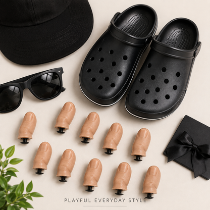 Vcoxno™  Funny Big Toe Shoe Charms – The Hilarious Croc Accessory You Didn't Know You Needed