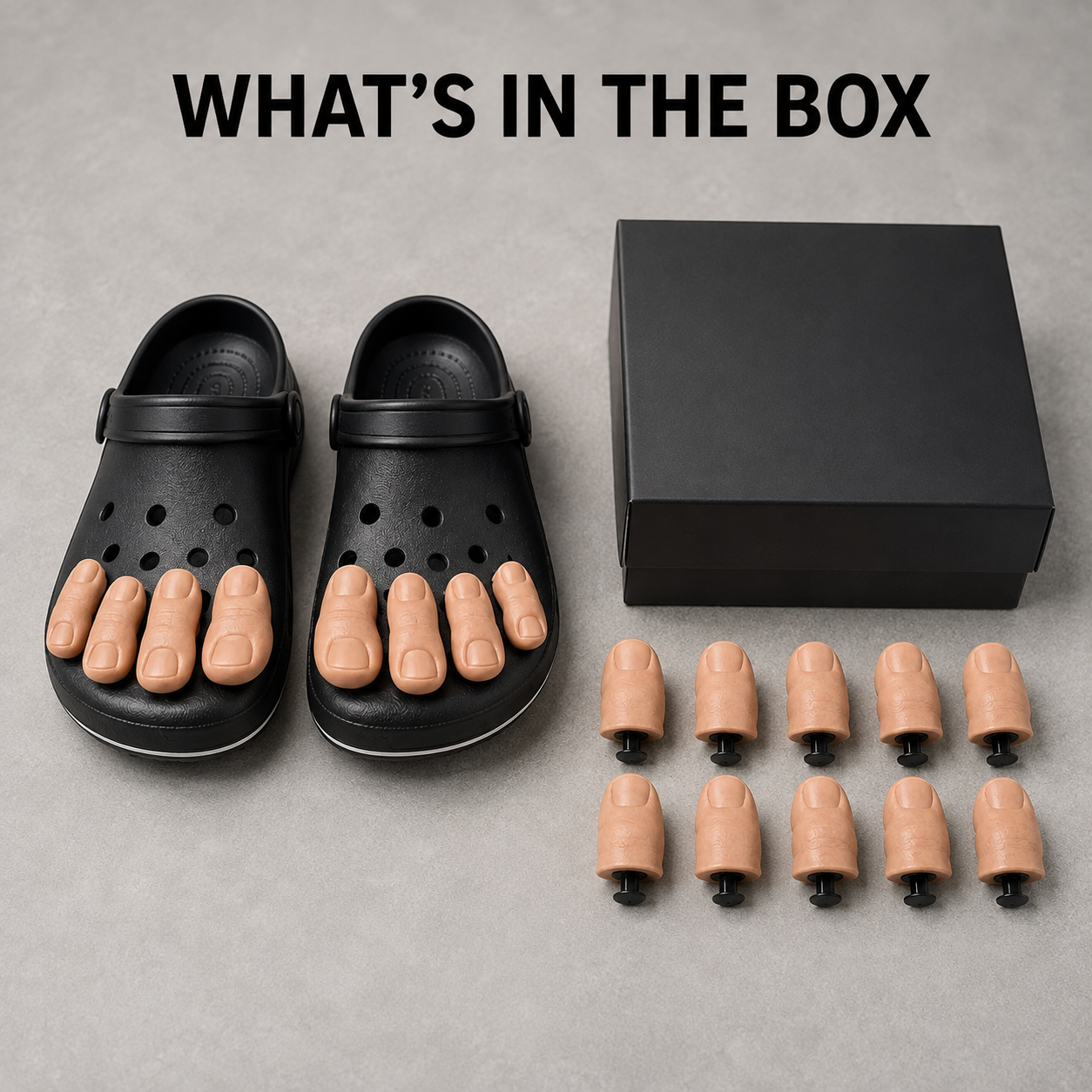 Vcoxno™  Funny Big Toe Shoe Charms – The Hilarious Croc Accessory You Didn't Know You Needed