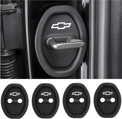 Universal Silicone Car Door Latch Covers – 4PCS Anti-Rust Noise Dampers