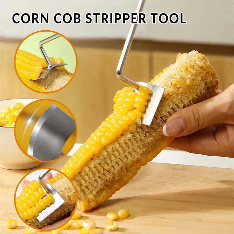 Long Handle Stainless Steel - Corn Stripping Tool