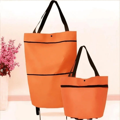 Collapsible Cart Bag with Wheels – Reusable & Portable