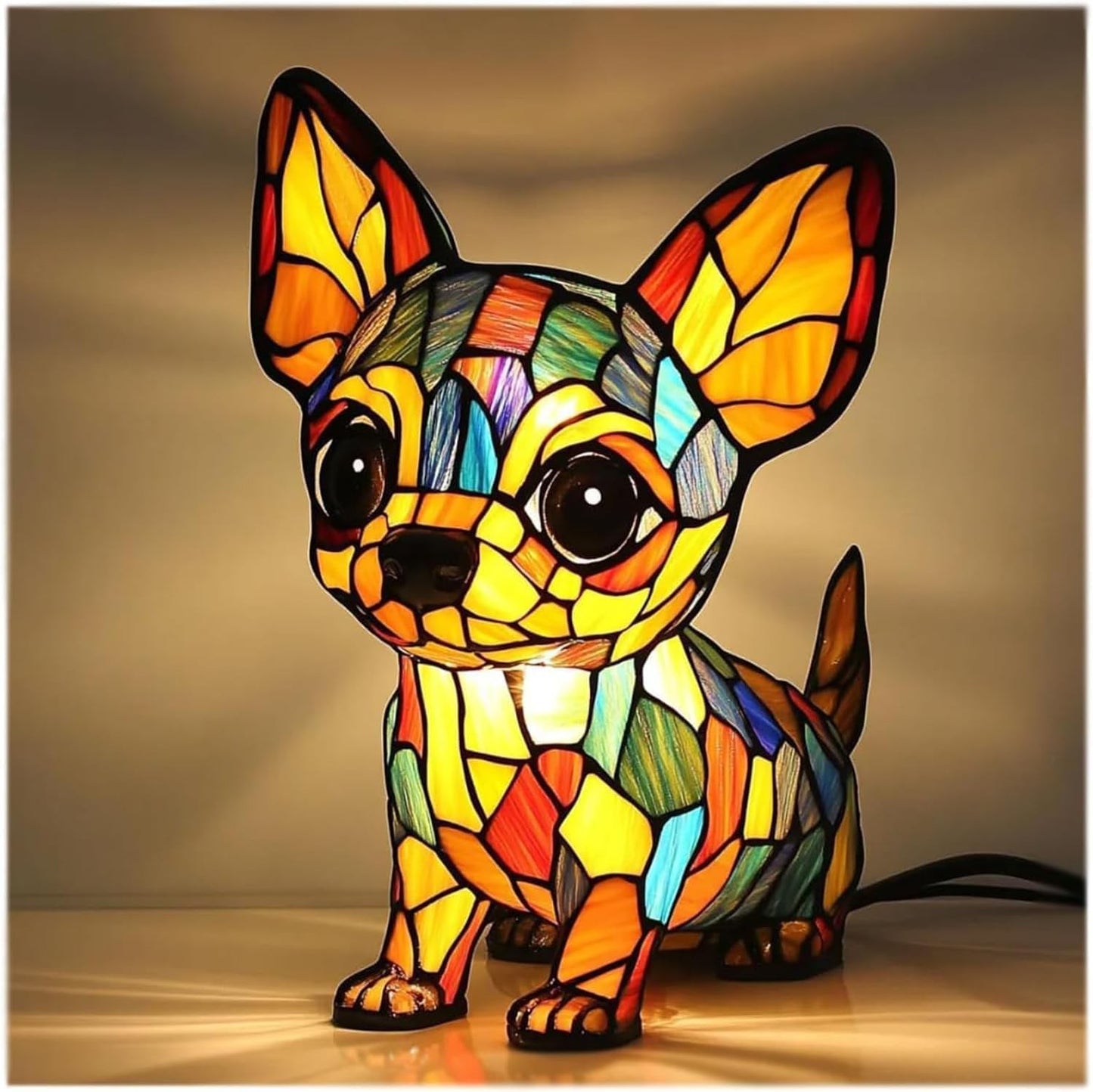 Hot Sale 49% off🔥Stained Glass Plant Series Table Lamp