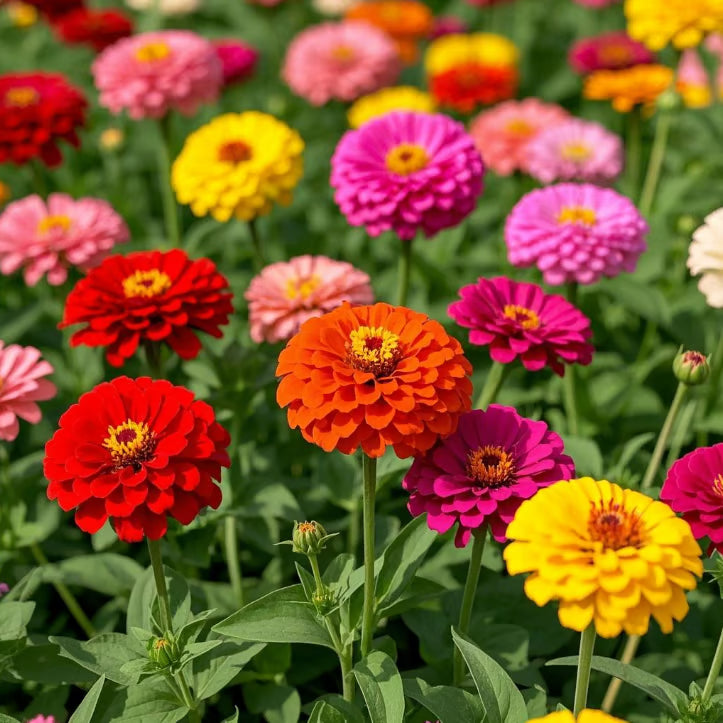 ⏰🔥California Giant Mix Zinnia Seeds—Covers 6500saft-Grows 3-4ft tall