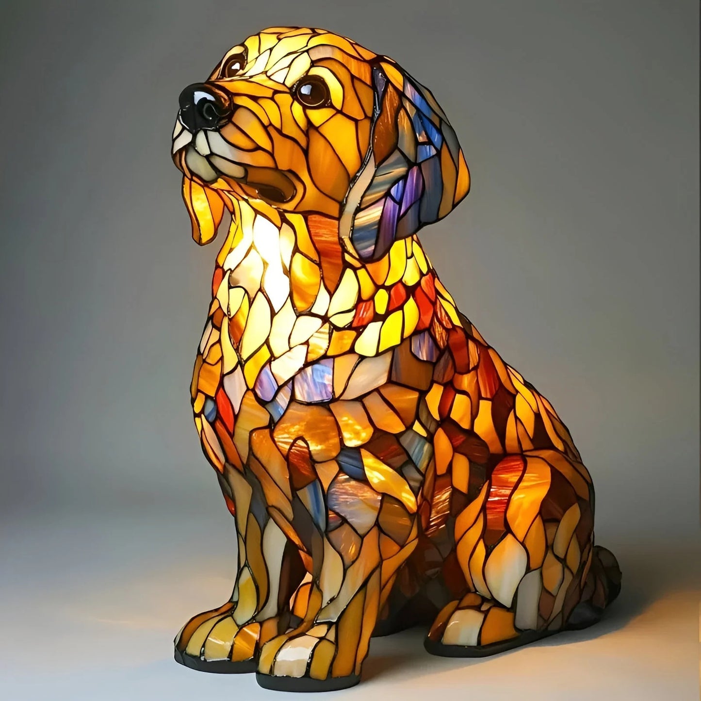 Hot Sale 49% off🔥Stained Glass Plant Series Table Lamp