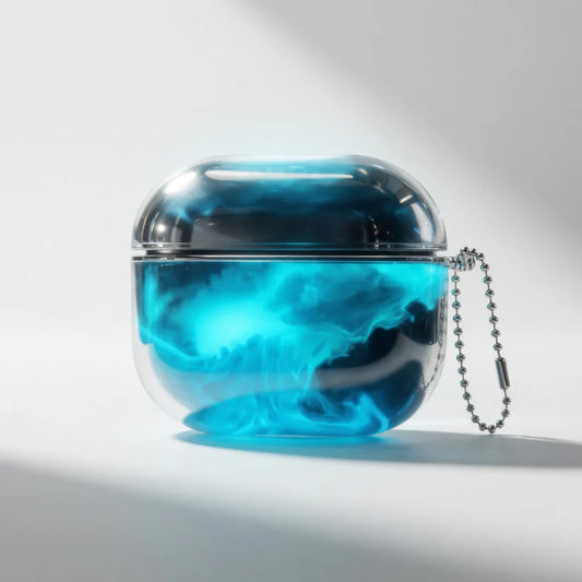 Luminous Glitter Quicksand Earphone Case for AirPods 4 3 2 1 AirPods Pro 3 2 Moving Sand Sparkles Brilliant Dark Headphone Cover
