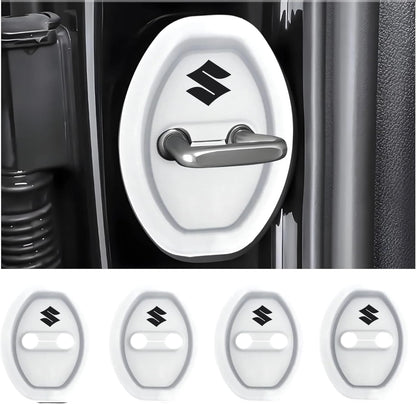 Universal Silicone Car Door Latch Covers – 4PCS Anti-Rust Noise Dampers