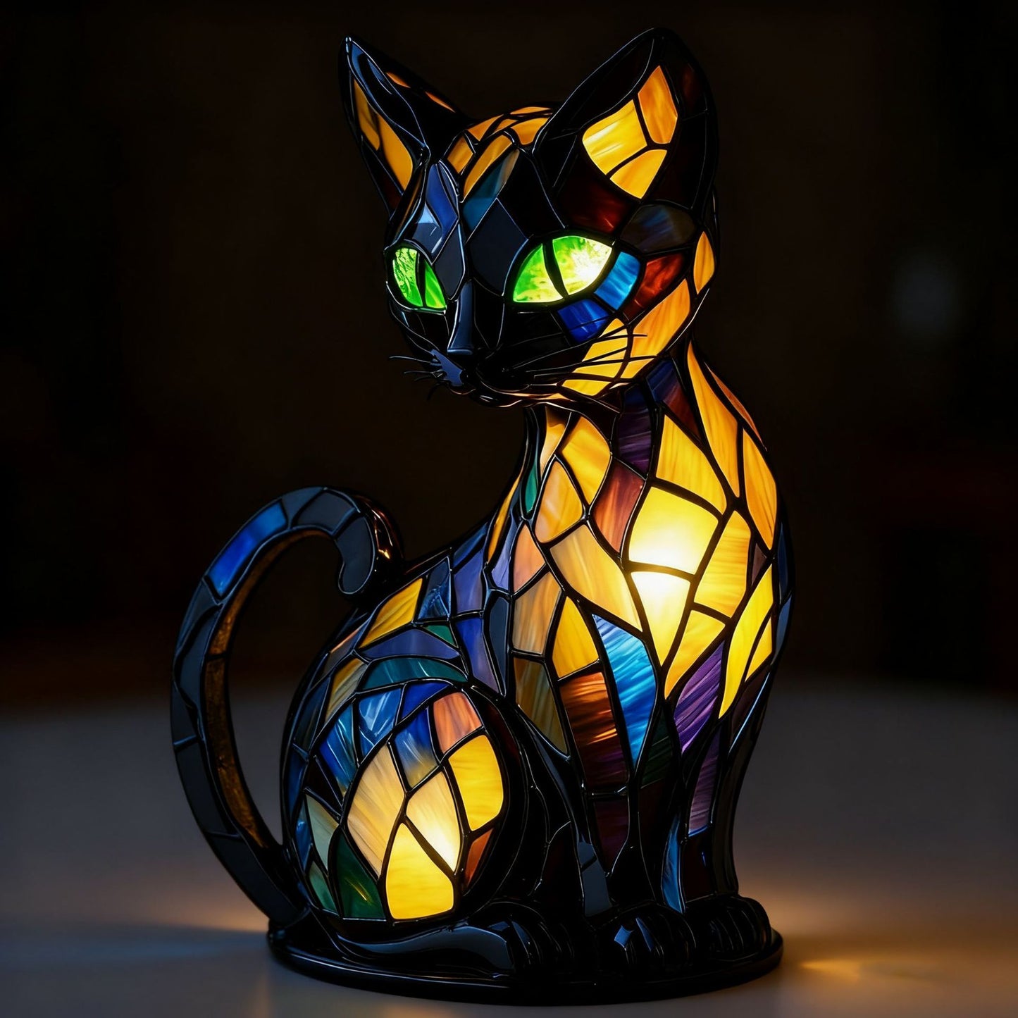 Hot Sale 49% off🔥Stained Glass Plant Series Table Lamp