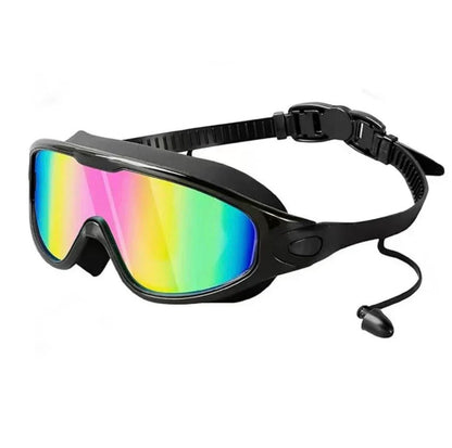 Weitwinkel-Schwimmbrille mit Antibeschlag- und UV-Schutz, Unisex