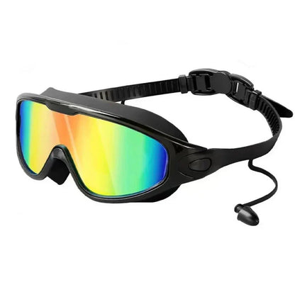 Weitwinkel-Schwimmbrille mit Antibeschlag- und UV-Schutz, Unisex