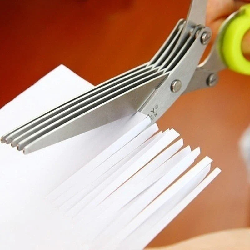 50%off-  Hot Selling 5 Blade Kitchen Salad Scissors