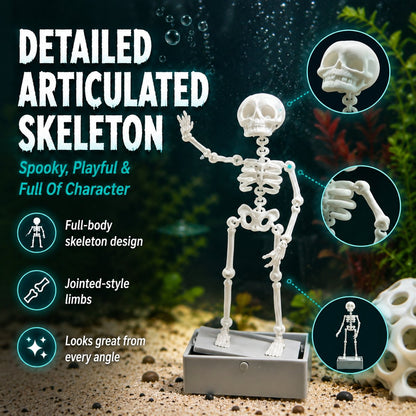 Air-Driven Dancing Skeleton Aquarium Ornament