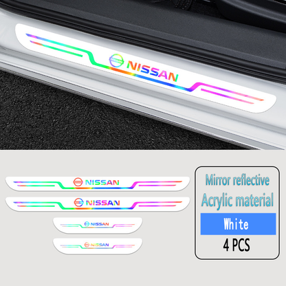 Acrylic Laser Car Anti-Fouling Door Sill Strips🎉4pcs🎉