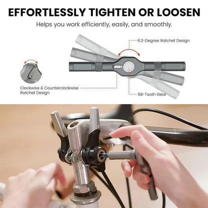 24 in 1 DlY Screwdriver Set Magnetic Compact and Portable Ratchet Screwdriver