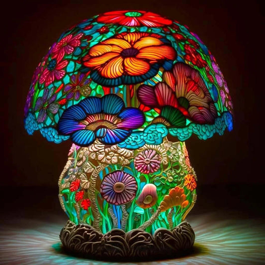 Hot Sale 49% off🔥Stained Glass Plant Series Table Lamp