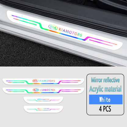 Acrylic Laser Car Anti-Fouling Door Sill Strips🎉4pcs🎉