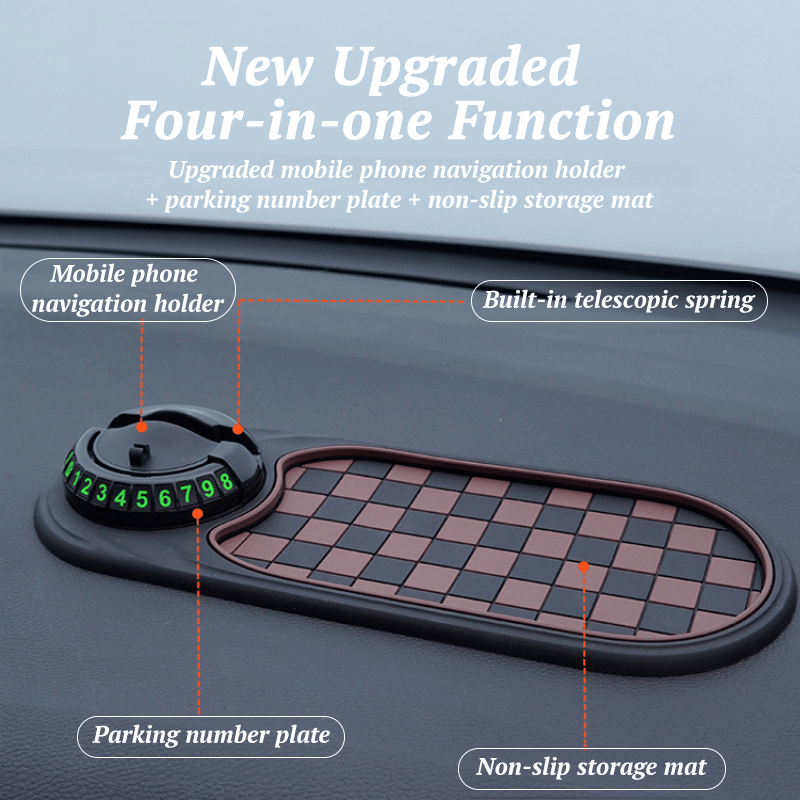 Multifunction Car Anti-Slip Mat with Phone Holder🚗