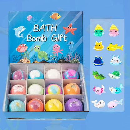 🔥Limited Time Promotion 49% OFF🔥12-Piece Bath Bomb Gift Set for Kids