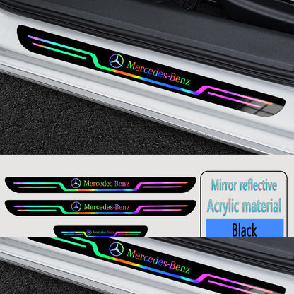 Acrylic Laser Car Anti-Fouling Door Sill Strips🎉4pcs🎉