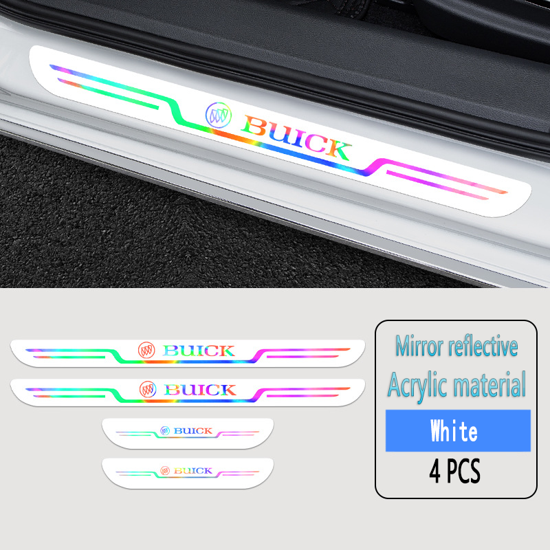 Acrylic Laser Car Anti-Fouling Door Sill Strips🎉4pcs🎉