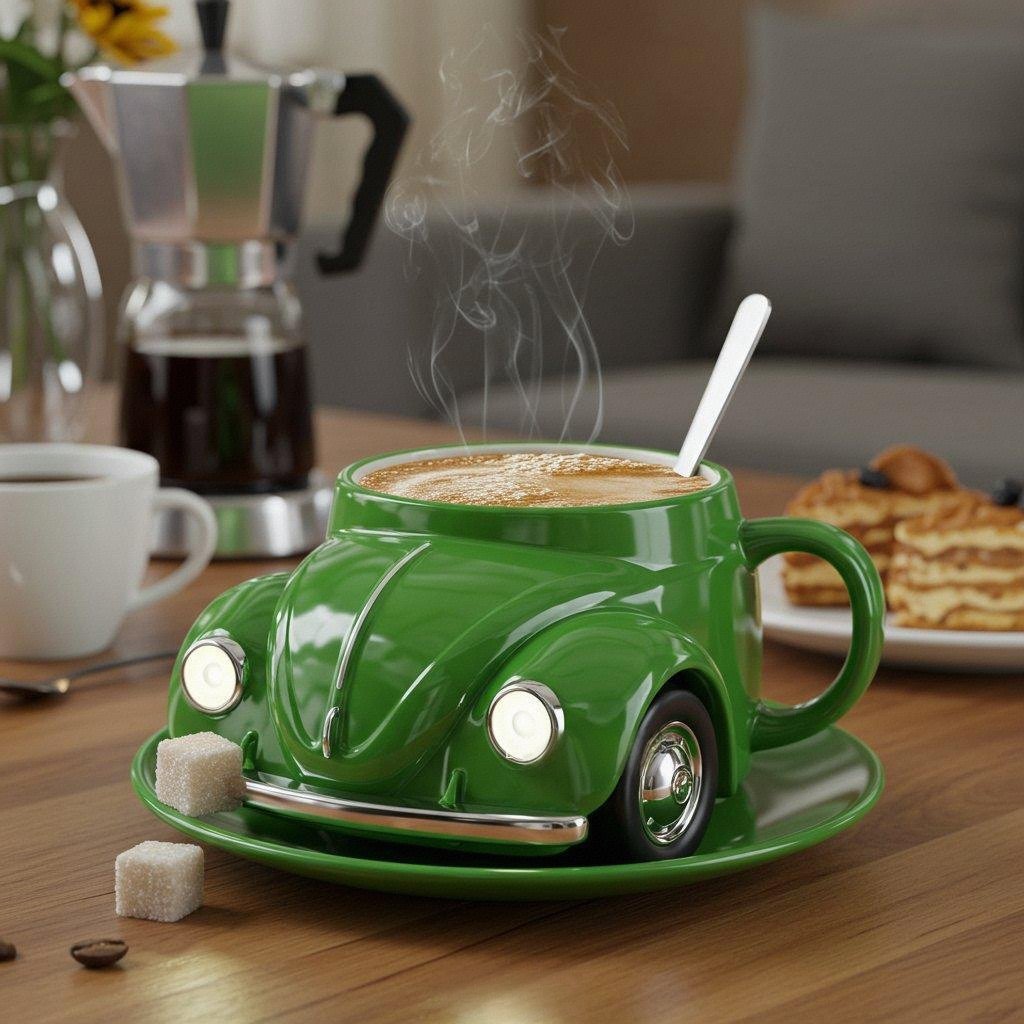 Beetle Shaped Coffee Mug