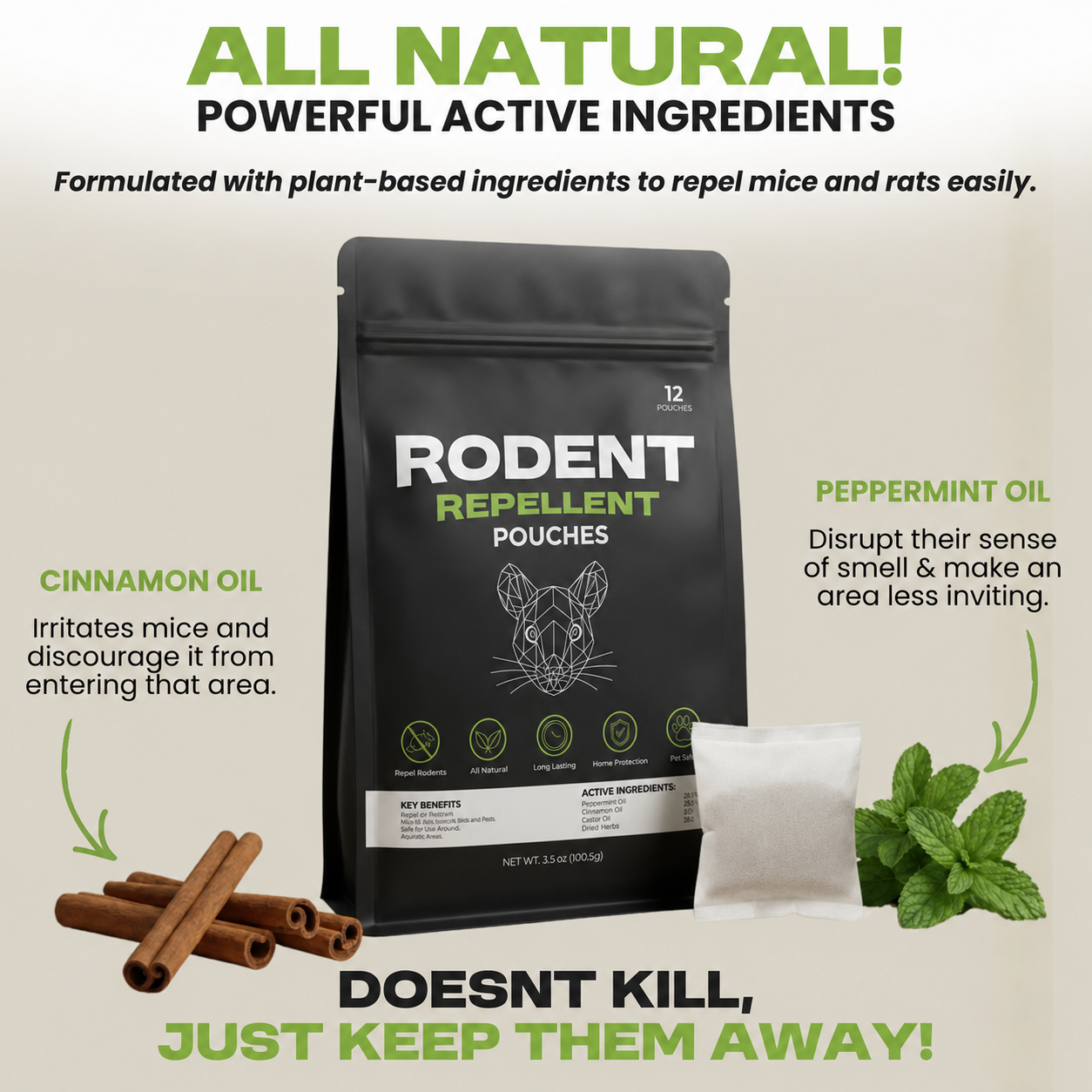 Rodent Repellent Pouches