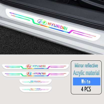 Acrylic Laser Car Anti-Fouling Door Sill Strips🎉4pcs🎉