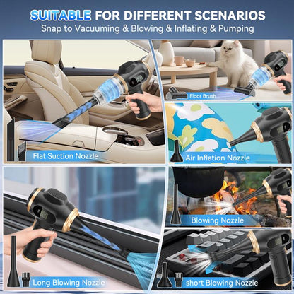 Vcoxno™ Insanely Powerful Cordless Car Vacuum — 19000Pa, 6-in-1 Deep-Clean System