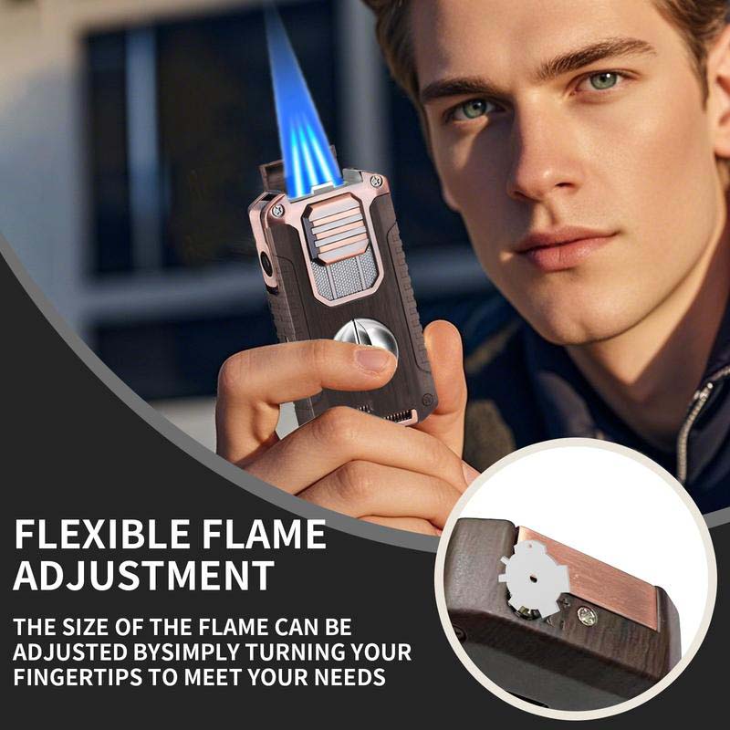 🎁New Year gifts🎊5-in-1 Refillable Cigar Torch Lighter with Cutter✨Buy 2, Free Shipping 🚚