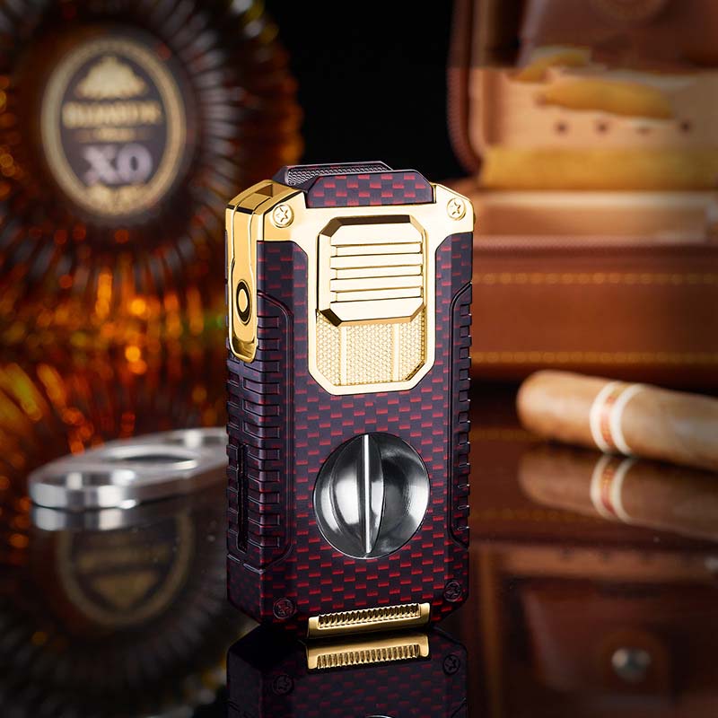🎁New Year gifts🎊5-in-1 Refillable Cigar Torch Lighter with Cutter✨Buy 2, Free Shipping 🚚