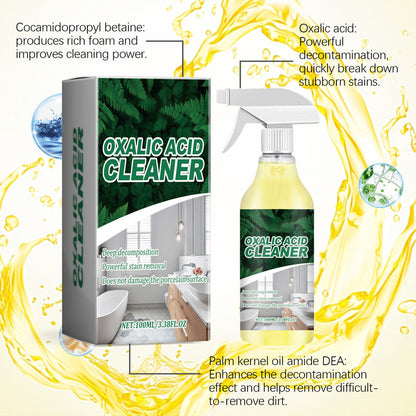 🔬 【CLEARANCE!】Molecular-Level Cleaning Tech! Oxalic Acid Bathroom Cleaner Dissolves Rust🚽
