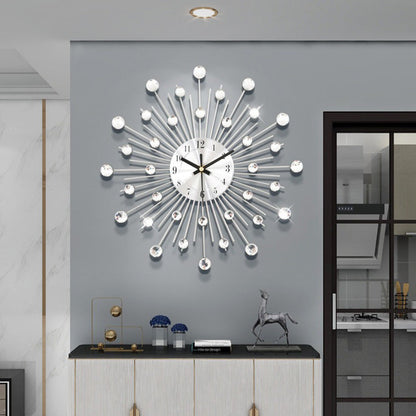 ✨🕰️ 46% off ⚡ Creative Rhinestone Wall Clock – Silent, Minimalist Luxury for Living Room, Dining & Entryway! 💎🏡