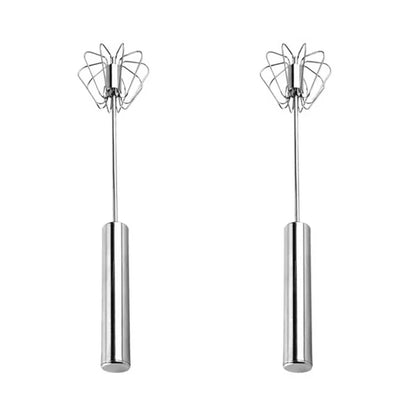 Best sale 50% OFF💥 Semi-Automatic Stainless Steel Push Rotary Whisk Mixer Set